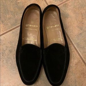 Gravati Black Suede loafers Hand Made in Italy